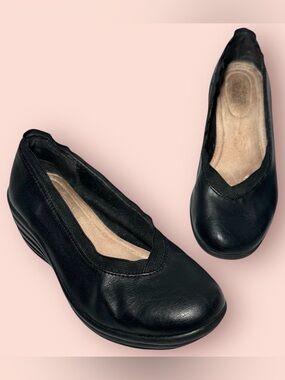 Wedge Sandals Croft & Barrow 7 Black Ortholite